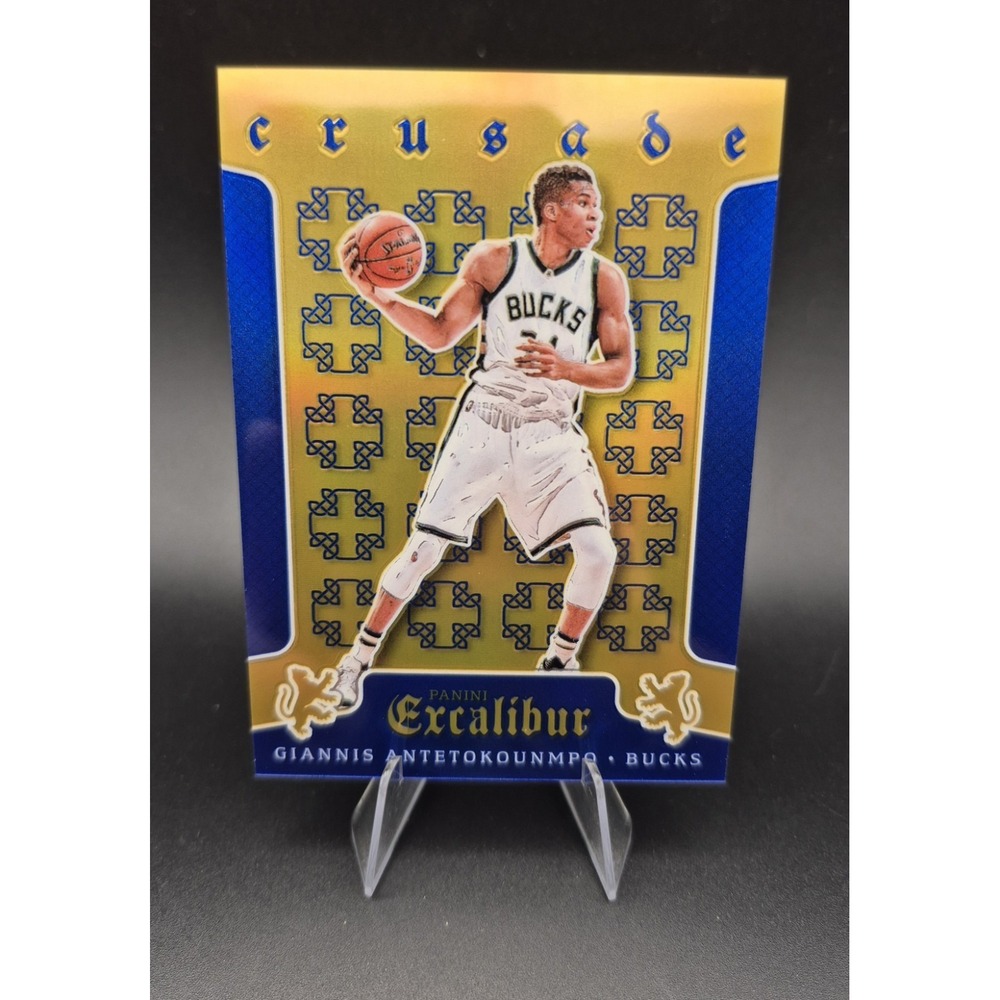 2015-16 Panini Excalibur Giannis Antetokounmpo #2 Crusade Blue /199 Bucks